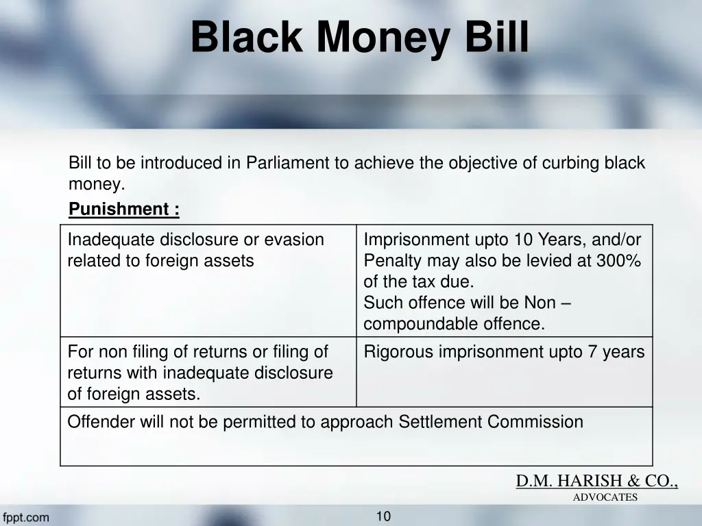black money bill 1