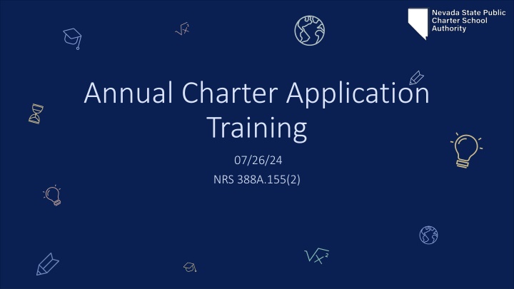 annual charter application training
