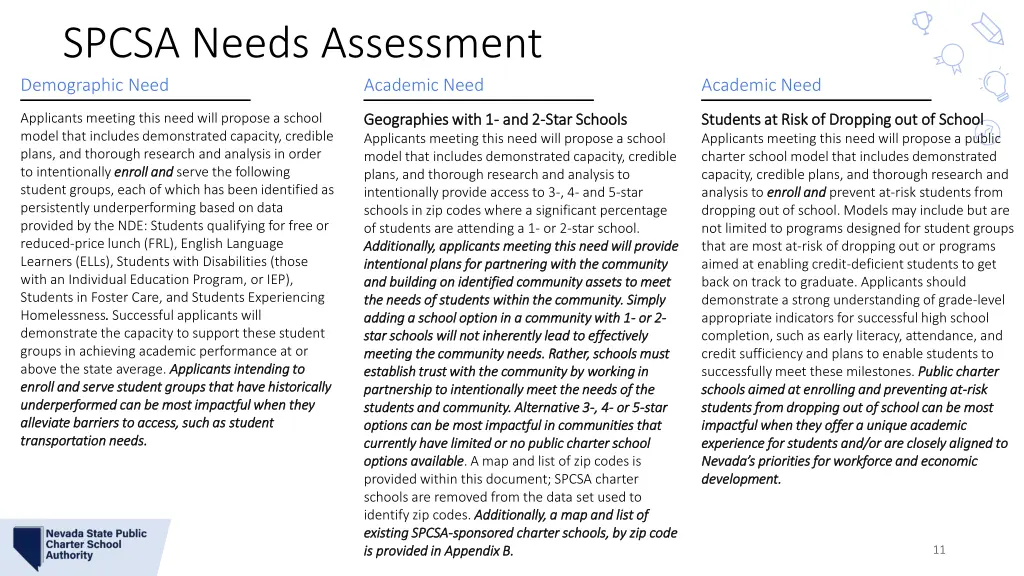 spcsa needs assessment demographic need