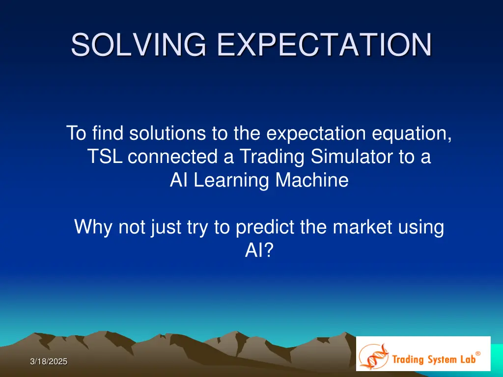 solving expectation