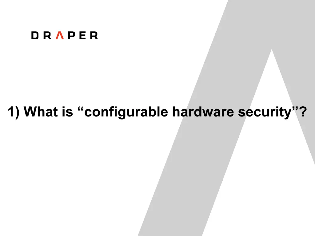 1 what is configurable hardware security