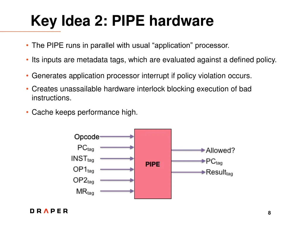 key idea 2 pipe hardware