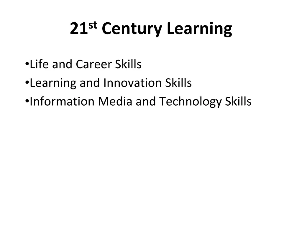 21 st century learning