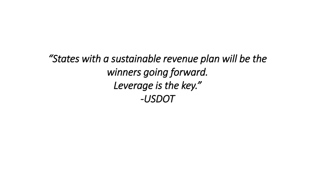 states with a sustainable revenue plan will