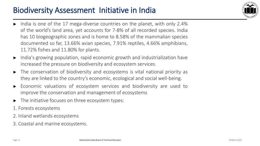 biodiversity assessment biodiversity assessment