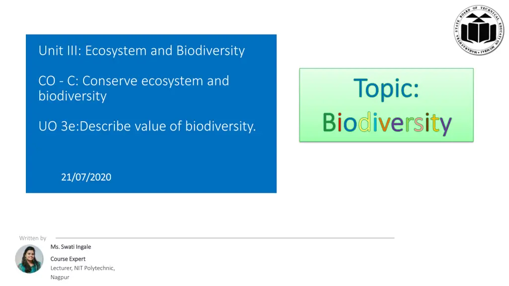 unit iii ecosystem and biodiversity