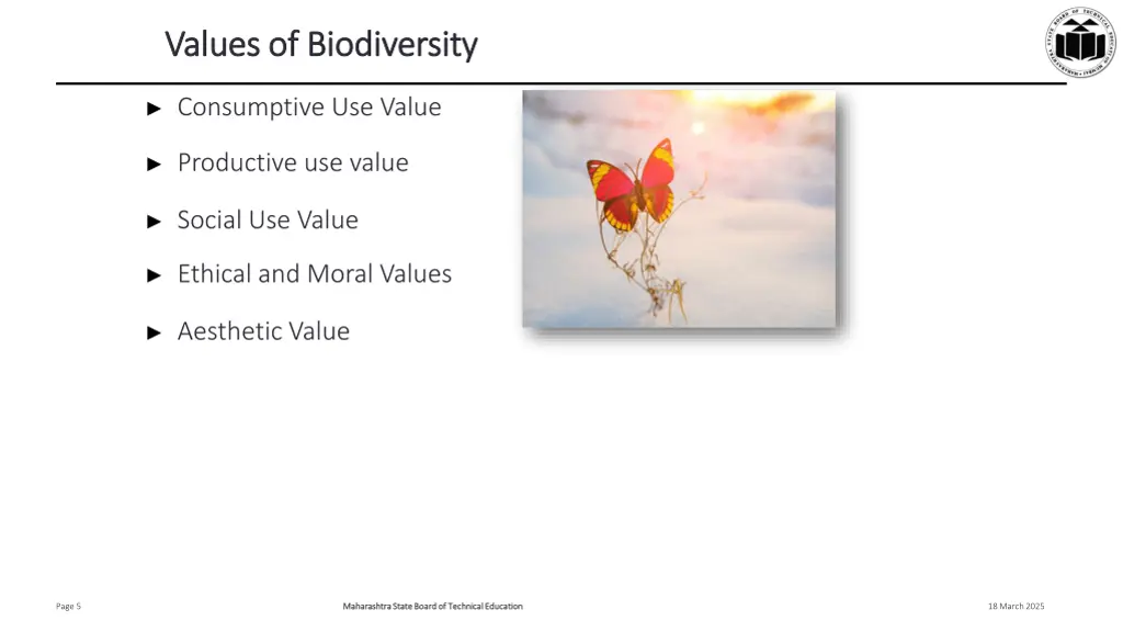 values values of biodiversity of biodiversity