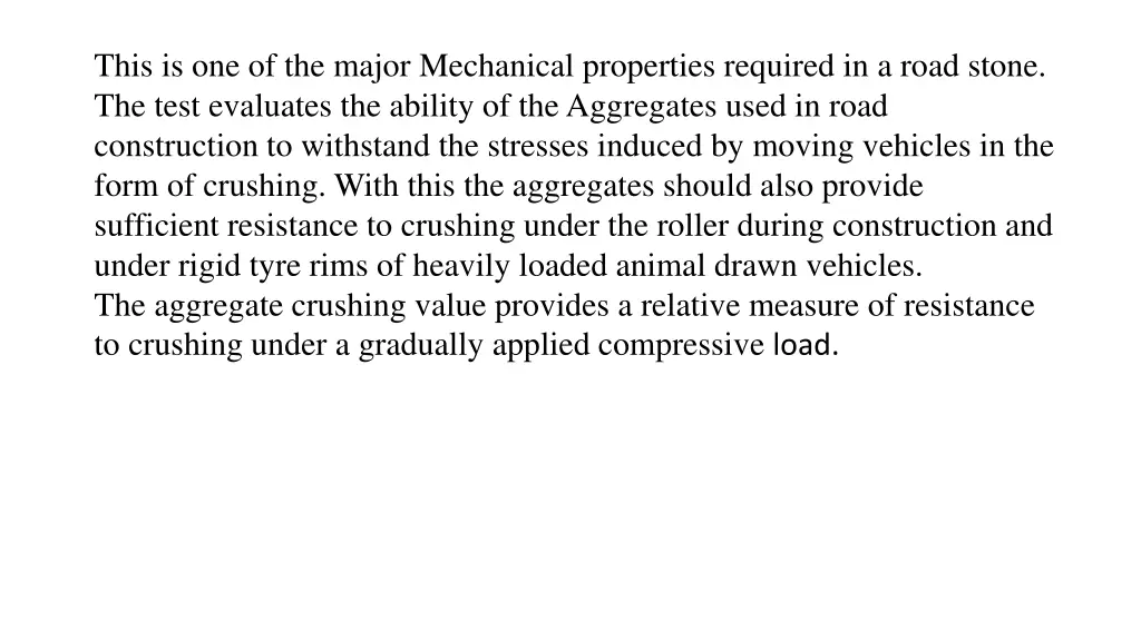 this is one of the major mechanical properties