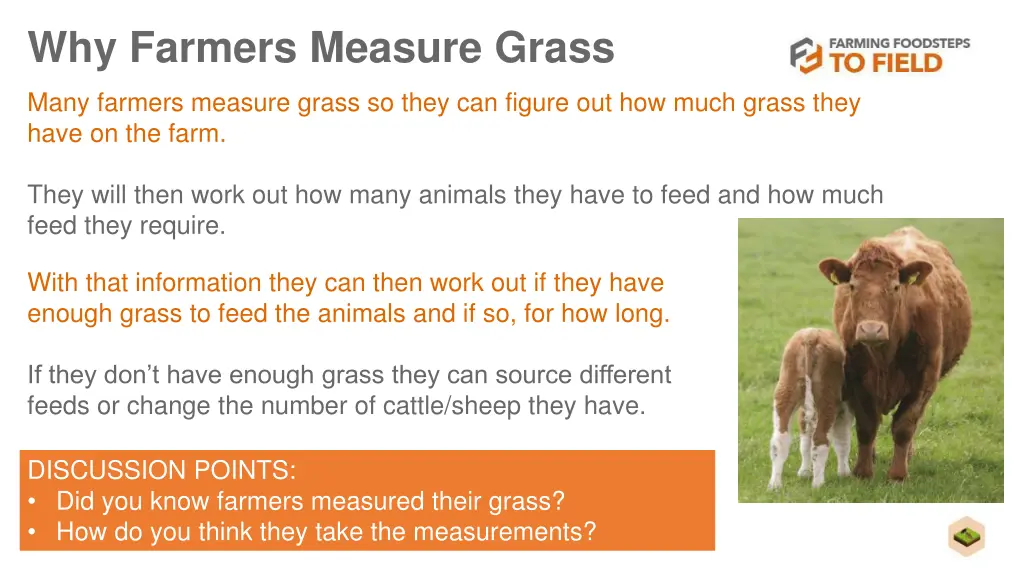 why farmers measure grass