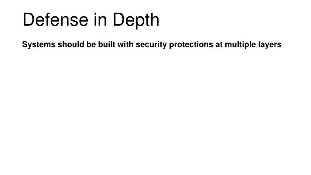 defense in depth