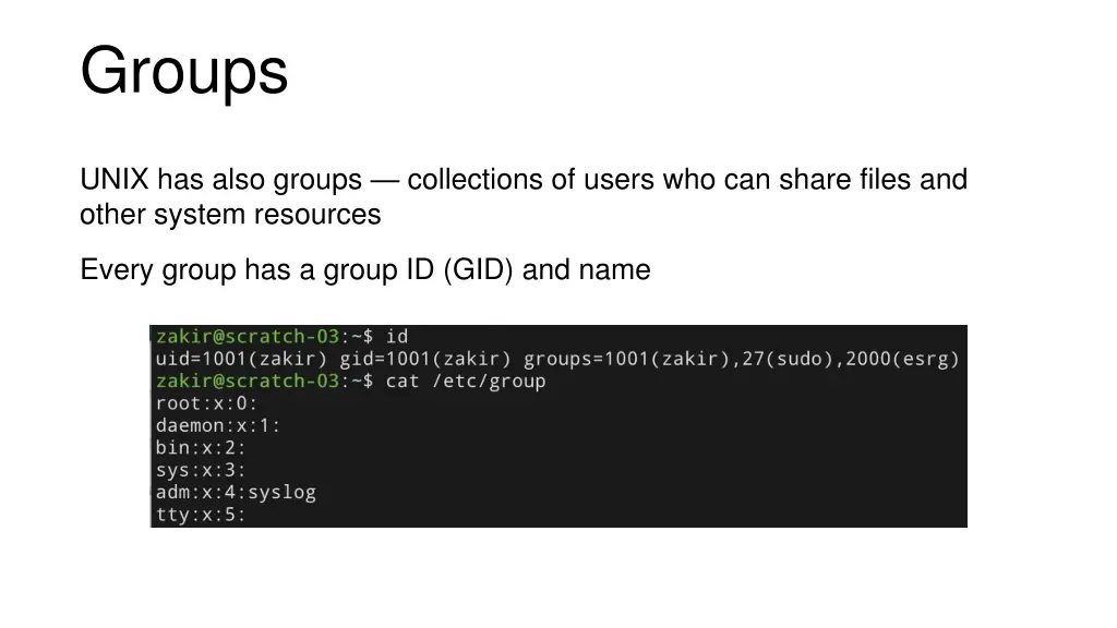 groups