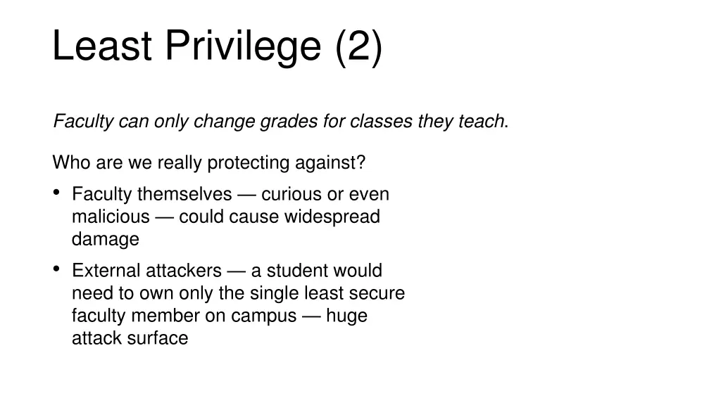 least privilege 2