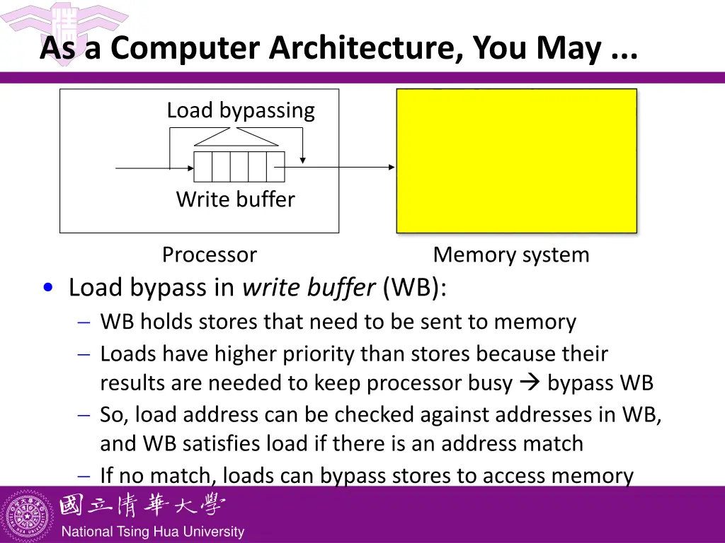 as a computer architecture you may