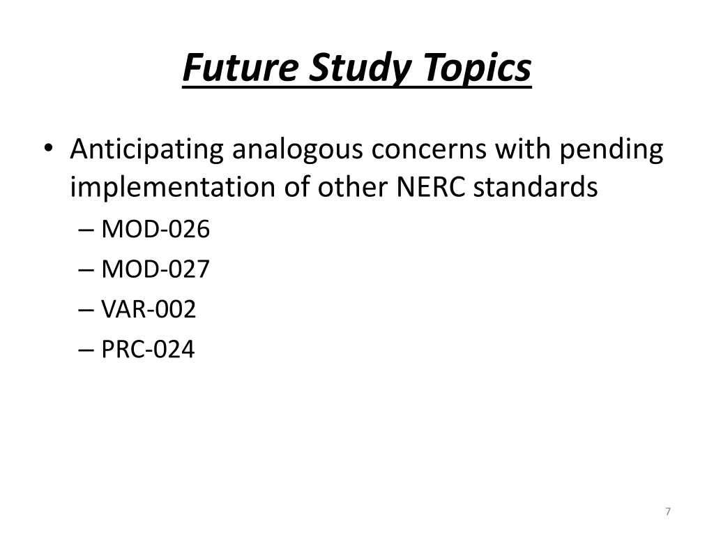 future study topics
