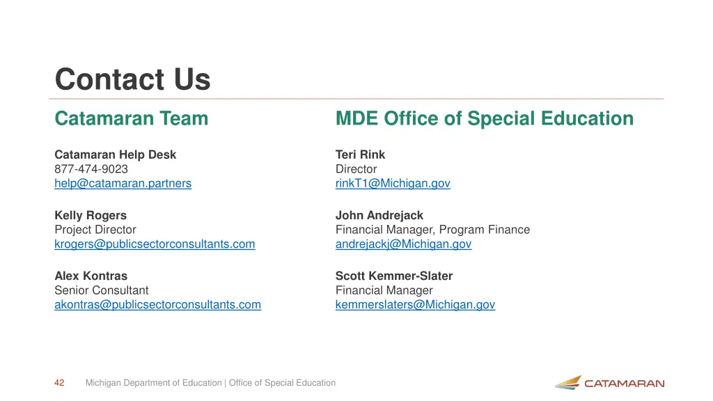contact us