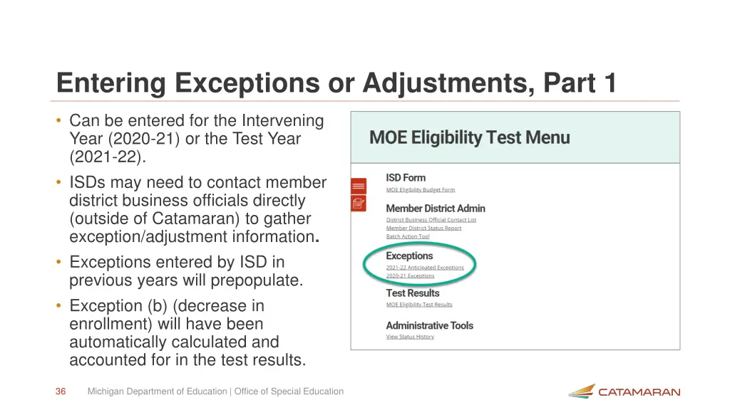 entering exceptions or adjustments part 1