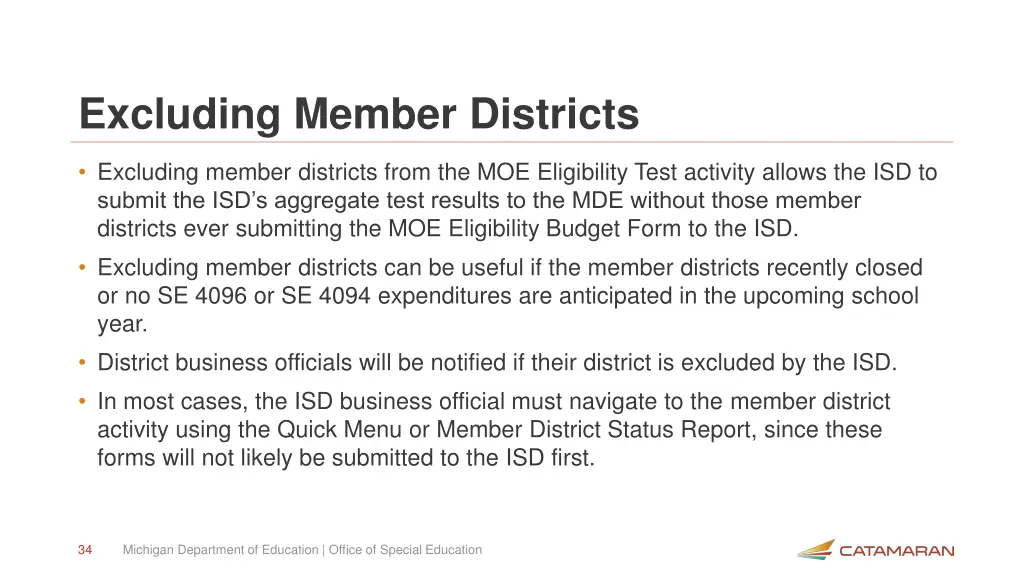 excluding member districts
