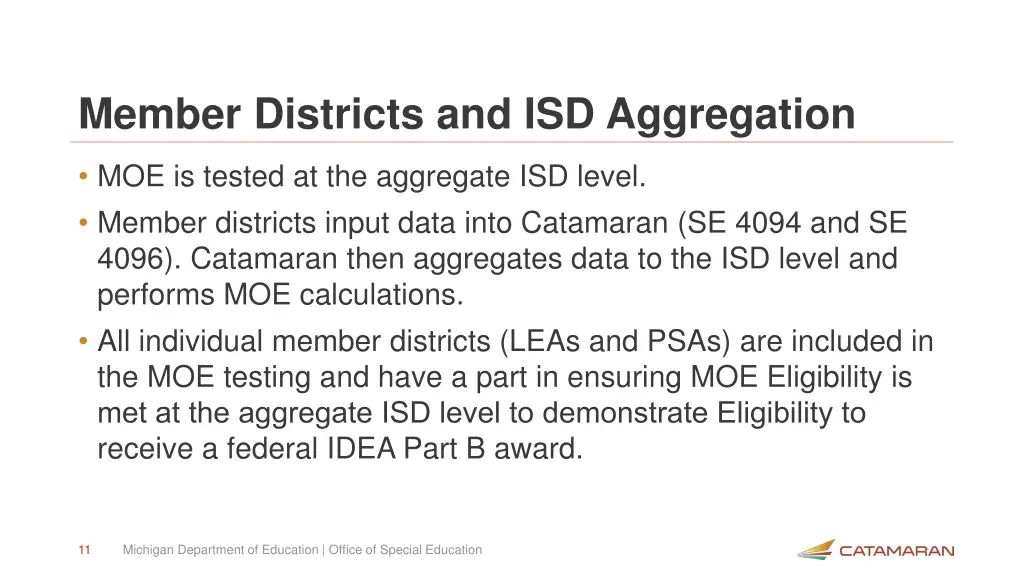 member districts and isd aggregation
