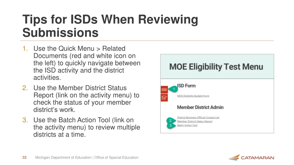 tips for isds when reviewing submissions