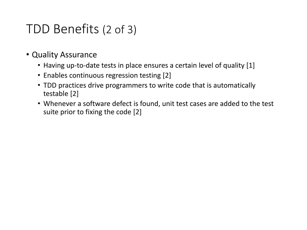 tdd benefits 2 of 3