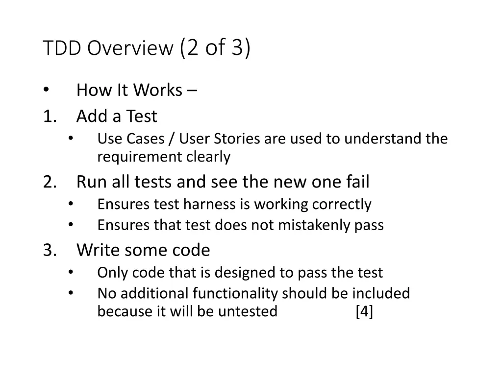 tdd overview 2 of 3