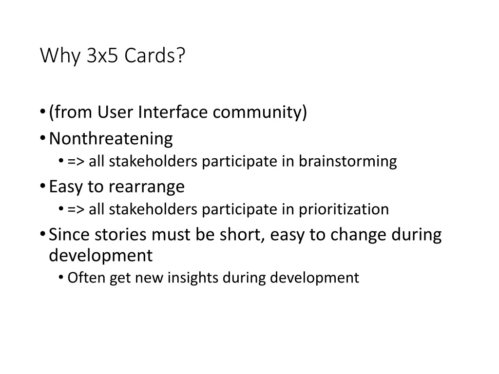 why 3x5 cards