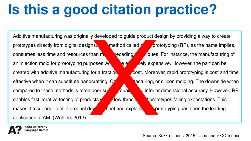 is this a good citation practice