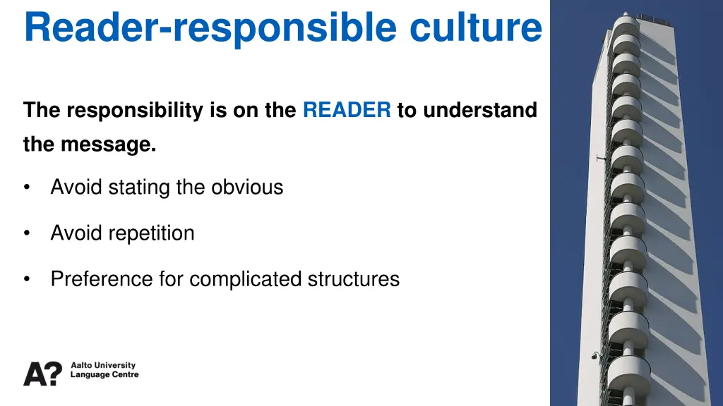 reader responsible culture