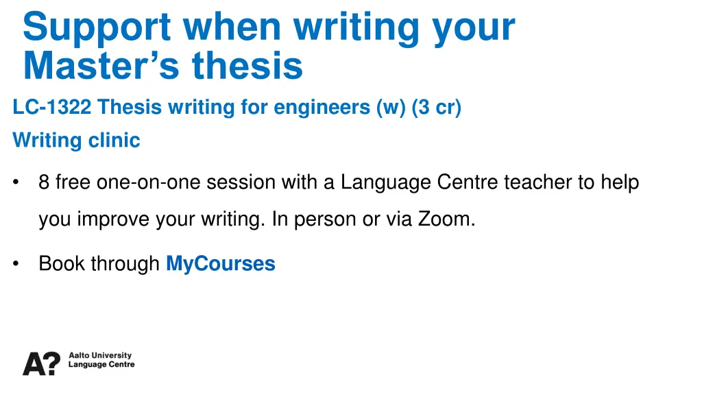 support when writing your master s thesis lc 1322
