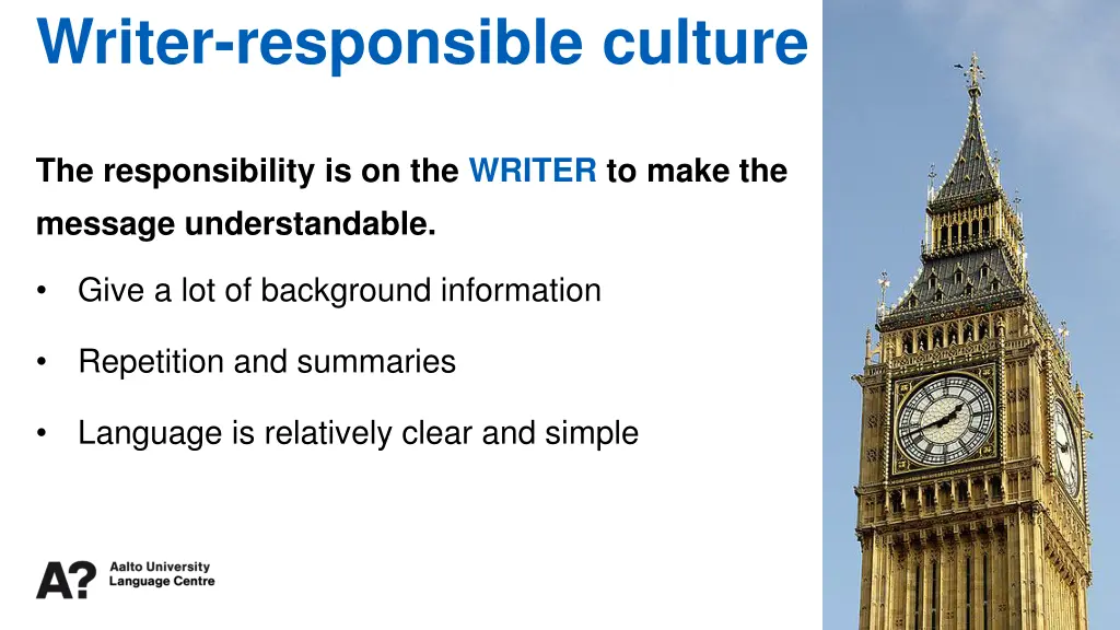 writer responsible culture