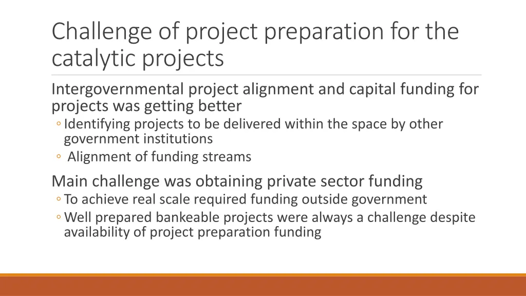 challenge of project preparation