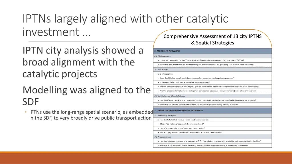 iptns largely aligned with other catalytic