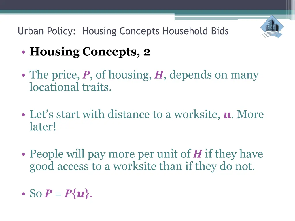 urban policy housing concepts household bids 10