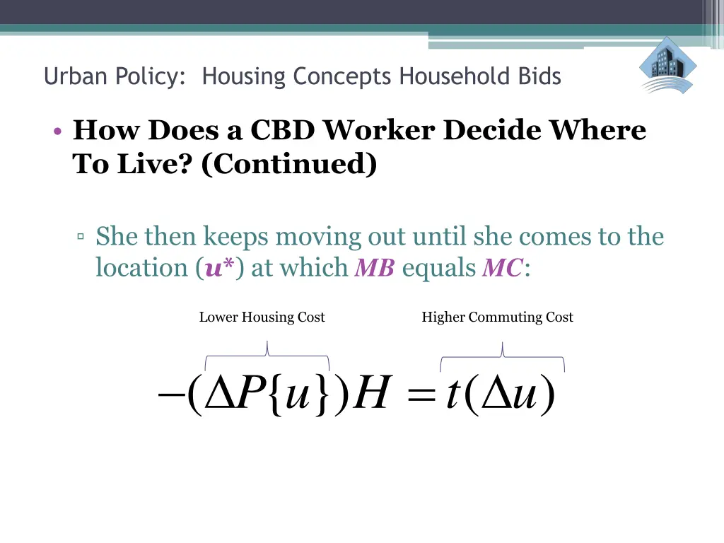 urban policy housing concepts household bids 13