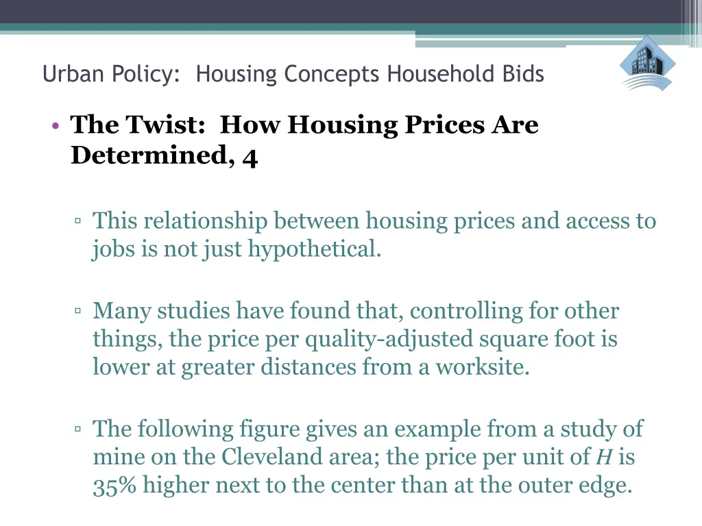 urban policy housing concepts household bids 19