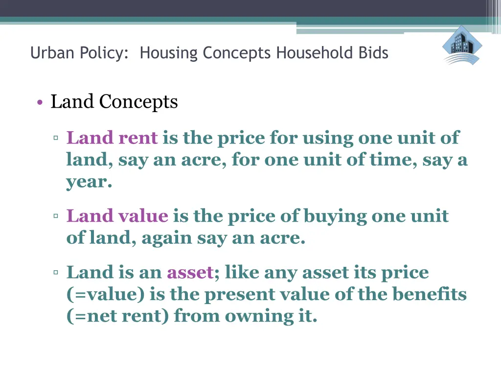 urban policy housing concepts household bids 2
