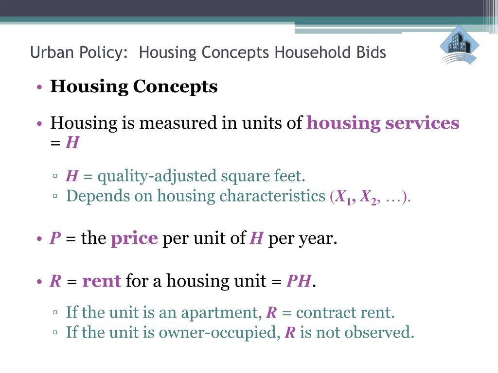 urban policy housing concepts household bids 9