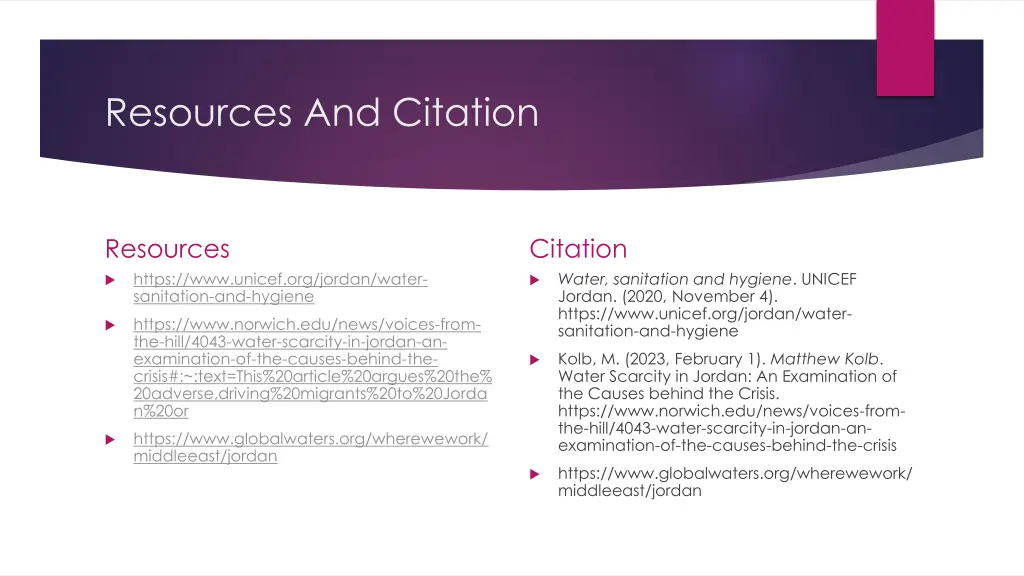 resources and citation