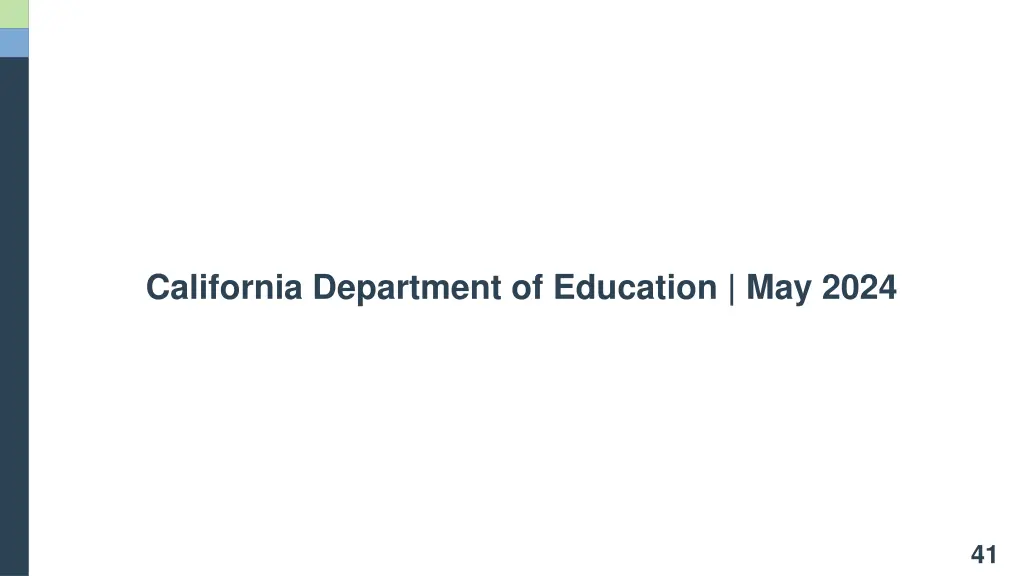 california department of education may 2024