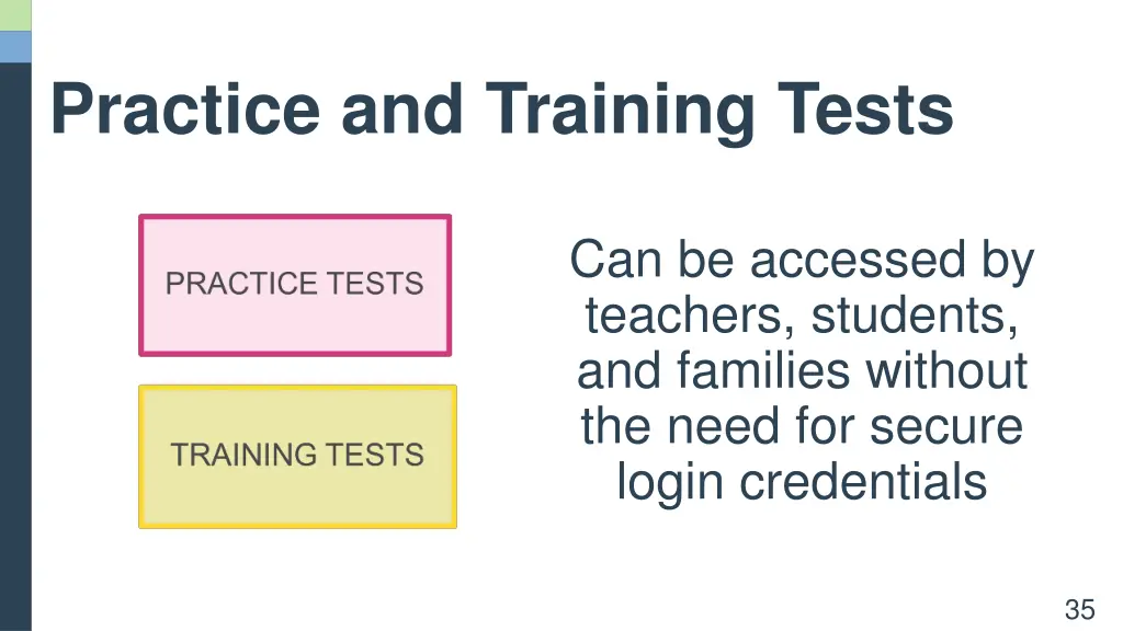 practice and training tests