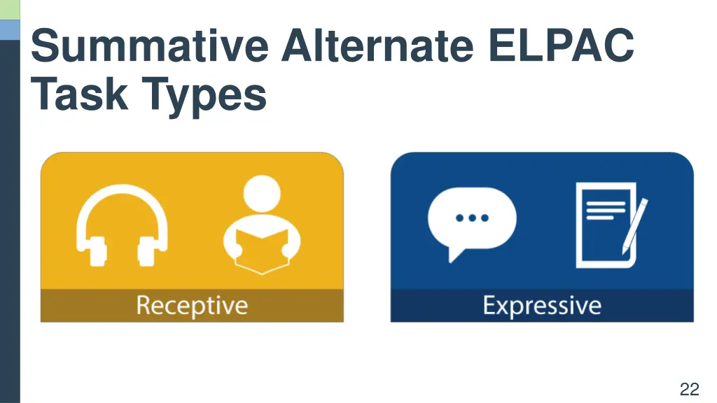 summative alternate elpac task types