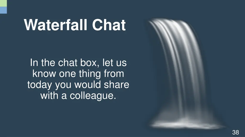 waterfall chat