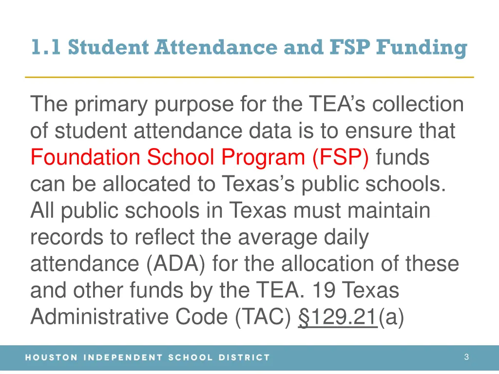 1 1 student attendance and fsp funding