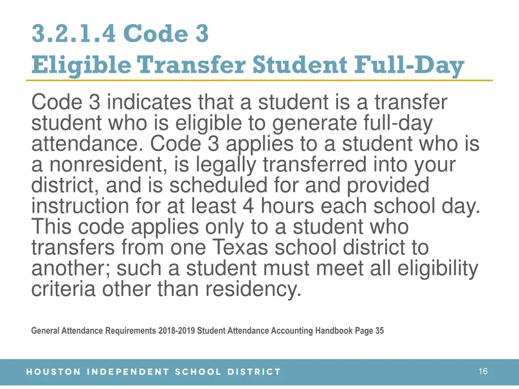 3 2 1 4 code 3 eligible transfer student full