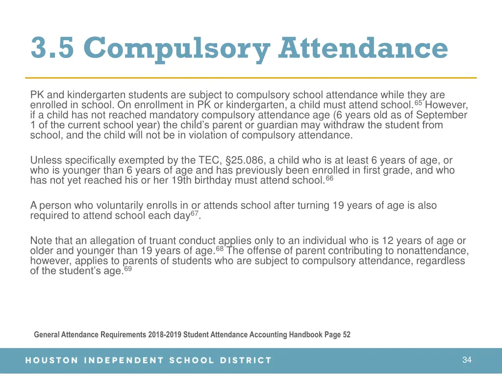 3 5 compulsory attendance