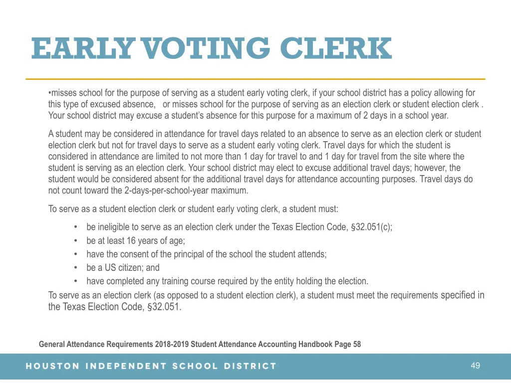 early voting clerk