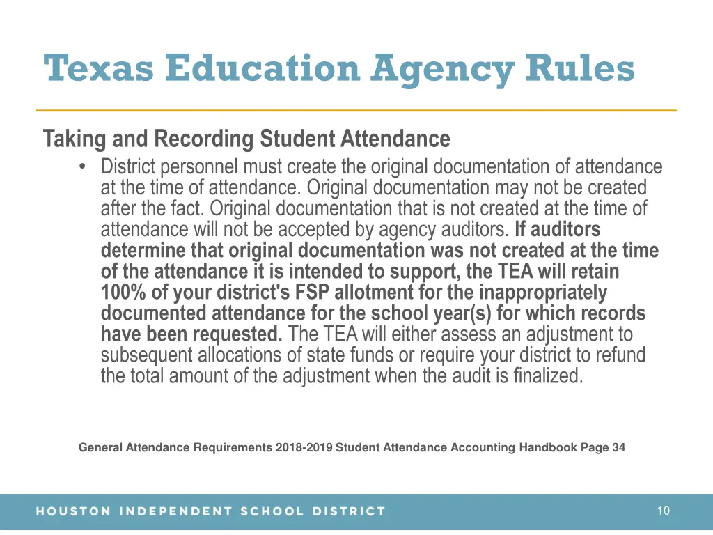 texas education agency rules 2