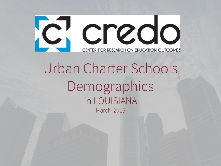 urban charter schools demographics in louisiana