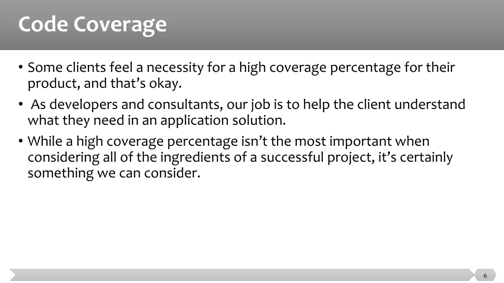code coverage 1