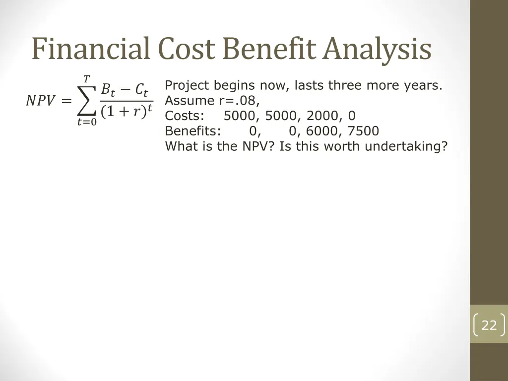 financial cost benefit analysis 1